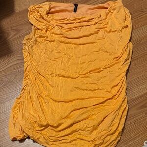 Maurices Ruched Orange Top